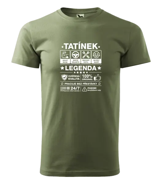 Pánské tričko Tatínek legenda