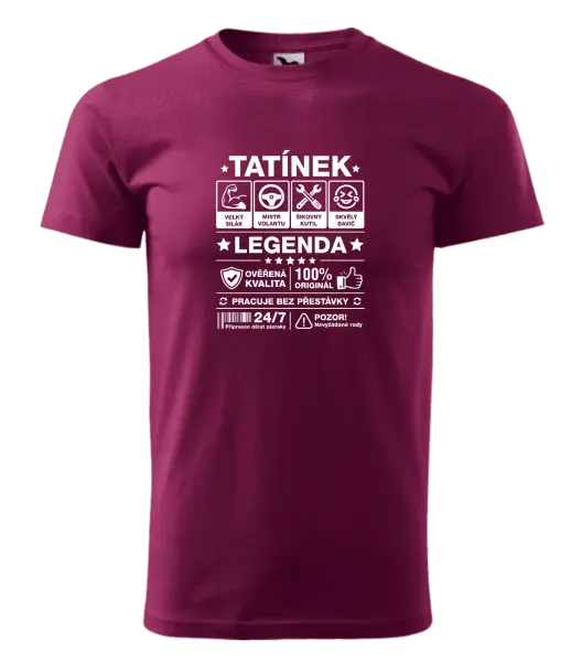 Pánské tričko Tatínek legenda