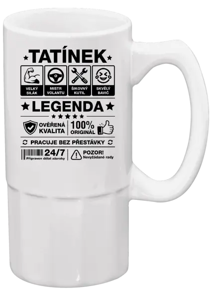 Půllitr Tatínek legenda