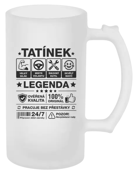 Půllitr Tatínek legenda