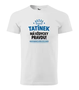 Pánské tričko Malfini Basic Tatínek má vždycky pravdu, pokud maminka neříká něco jiného
