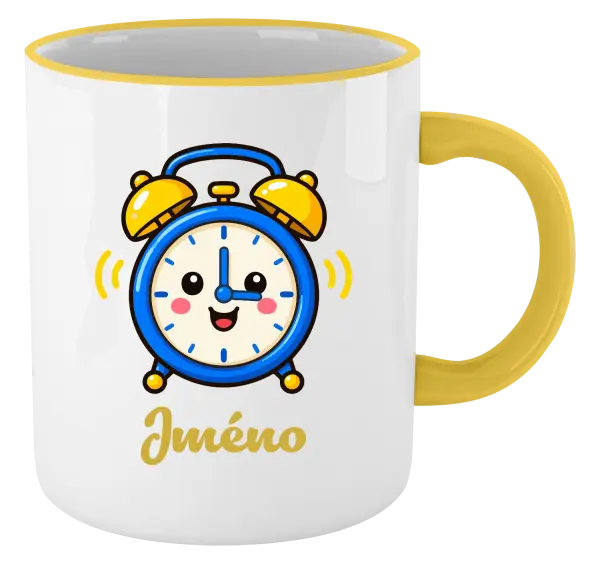 Hrnek Budík se jménem