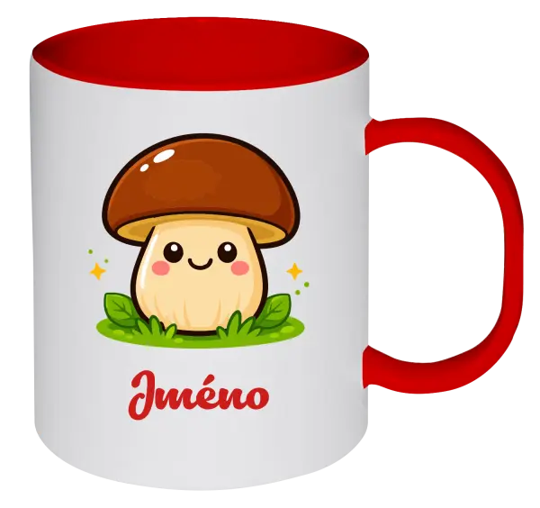 Plastový hrnek Hříbek se jménem
