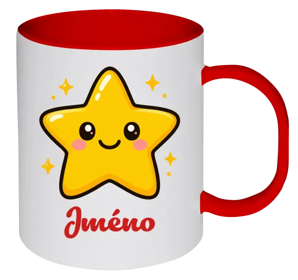 Plastový hrnek Hvězdička se jménem