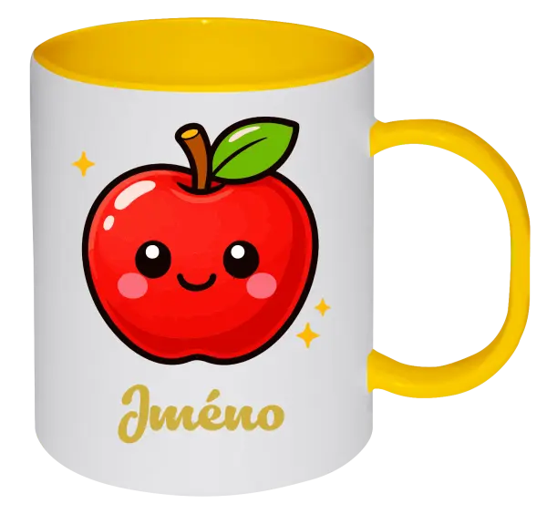 Plastový hrnek Jablíčko se jménem