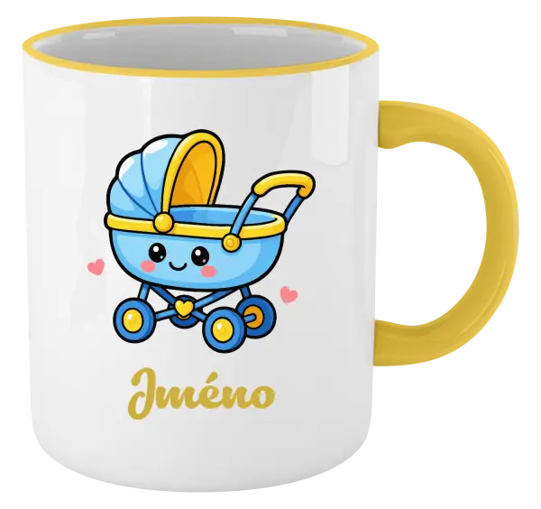 Hrnek Kočárek se jménem