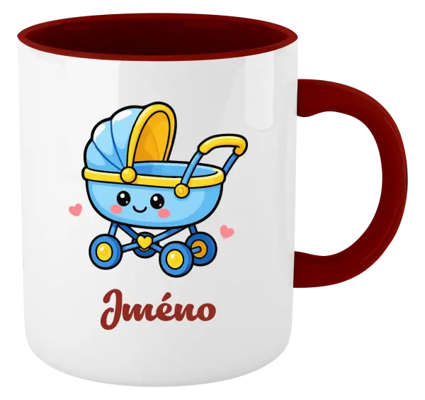 Hrnek Kočárek se jménem