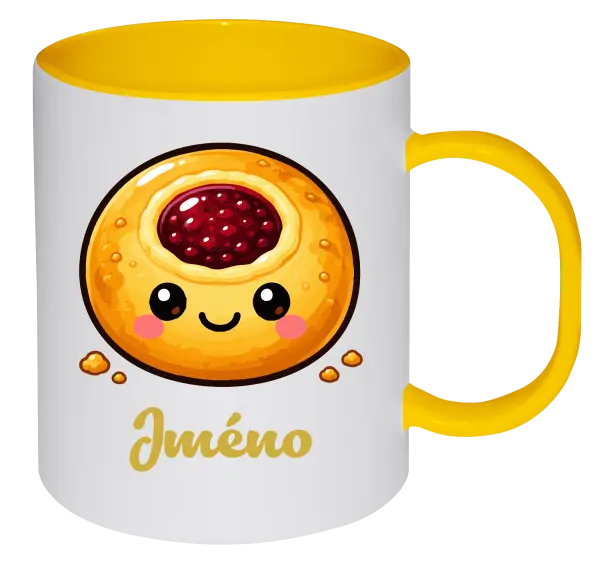 Plastový hrnek Koláček se jménem