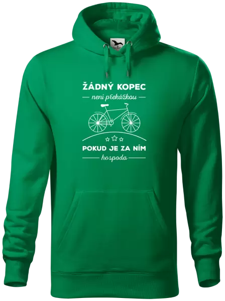 Pánská mikina Žádný kopec není překážkou, pokud je za ním hospoda