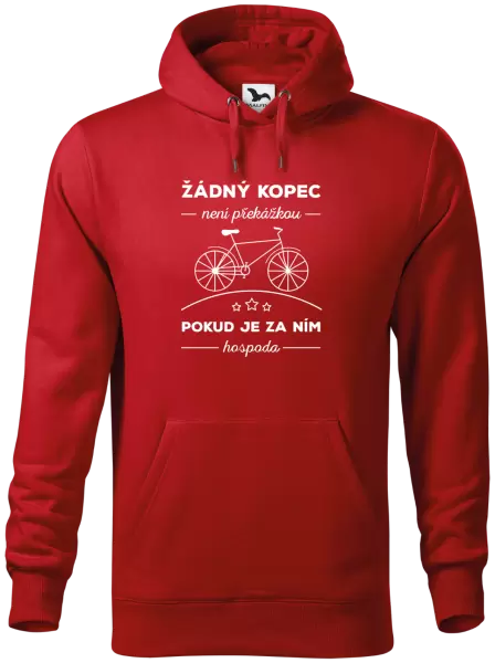 Pánská mikina Žádný kopec není překážkou, pokud je za ním hospoda