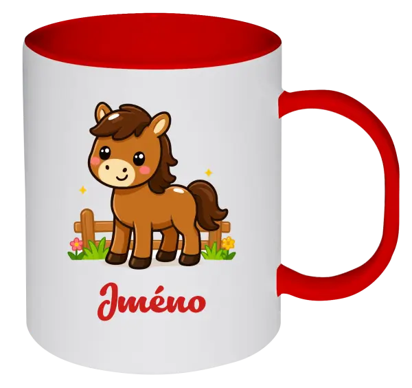 Plastový hrnek Koník se jménem