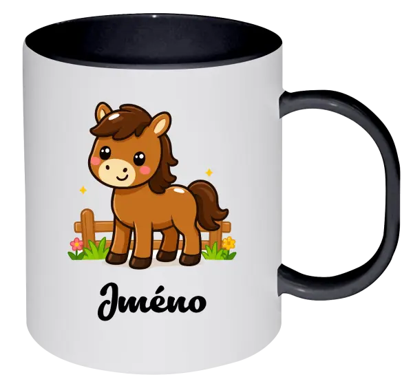 Plastový hrnek Koník se jménem