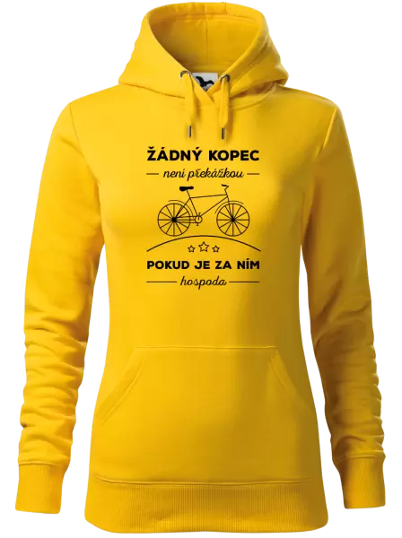 Dámská mikina Žádný kopec není překážkou, pokud je za ním hospoda