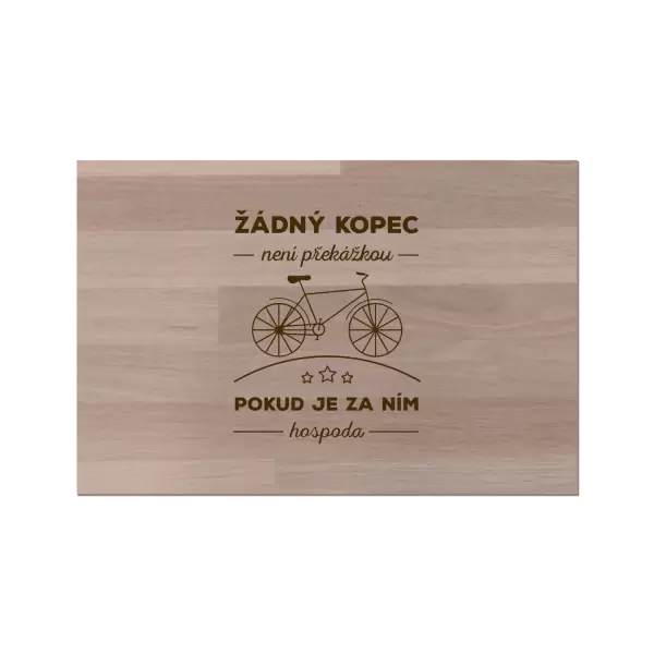 Bukové prkénko Žádný kopec není překážkou, pokud je za ním hospoda