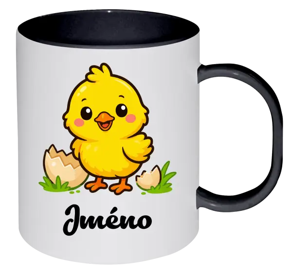 Plastový hrnek Kuřátko se jménem