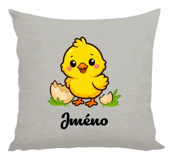 Polštář Kuřátko se jménem