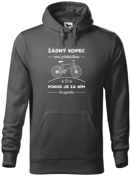 Pánská mikina Žádný kopec není překážkou, pokud je za ním hospoda
