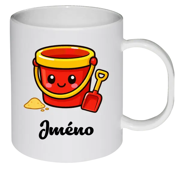 Plastový hrnek Kyblíček se jménem