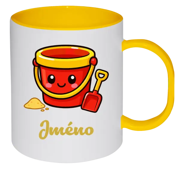 Plastový hrnek Kyblíček se jménem