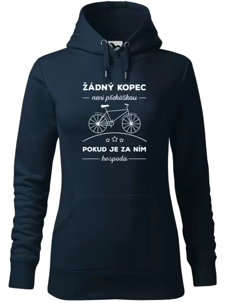 Dámská mikina Žádný kopec není překážkou, pokud je za ním hospoda