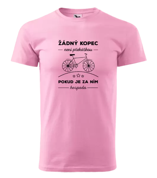 Pánské tričko Žádný kopec není překážkou, pokud je za ním hospoda