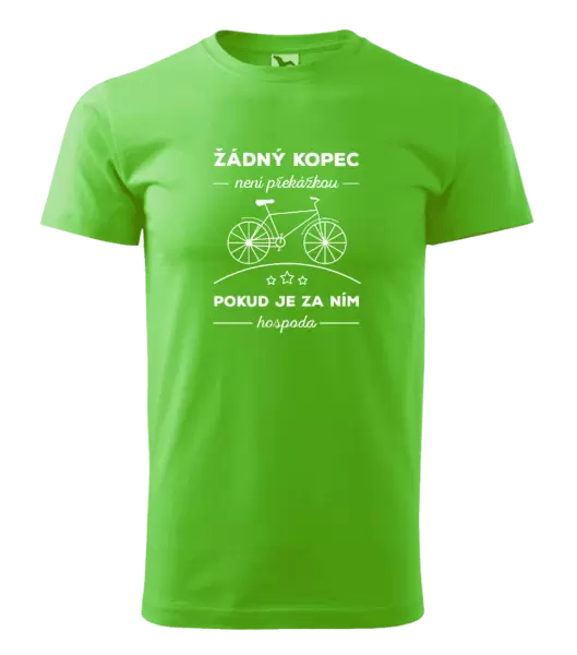 Pánské tričko Žádný kopec není překážkou, pokud je za ním hospoda