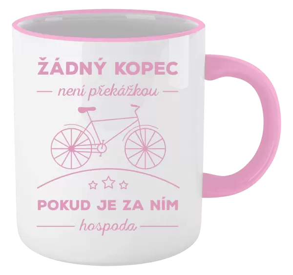 Hrnek Žádný kopec není překážkou, pokud je za ním hospoda