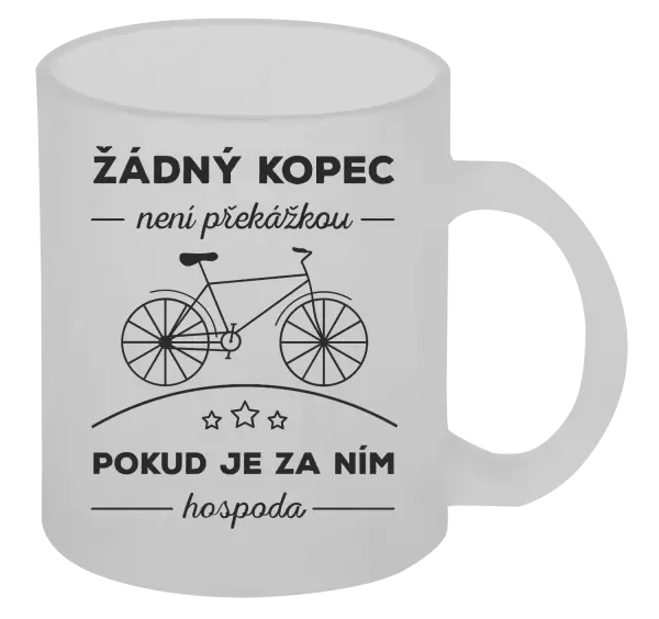 Hrnek Žádný kopec není překážkou, pokud je za ním hospoda
