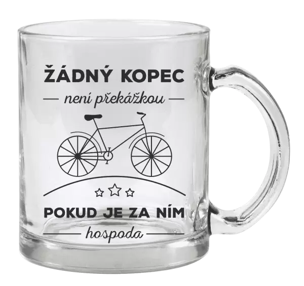 Hrnek Žádný kopec není překážkou, pokud je za ním hospoda