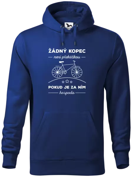 Pánská mikina Žádný kopec není překážkou, pokud je za ním hospoda
