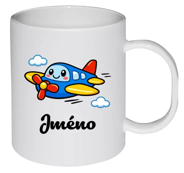 Plastový hrnek Letadlo se jménem
