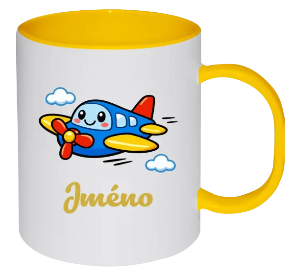 Plastový hrnek Letadlo se jménem