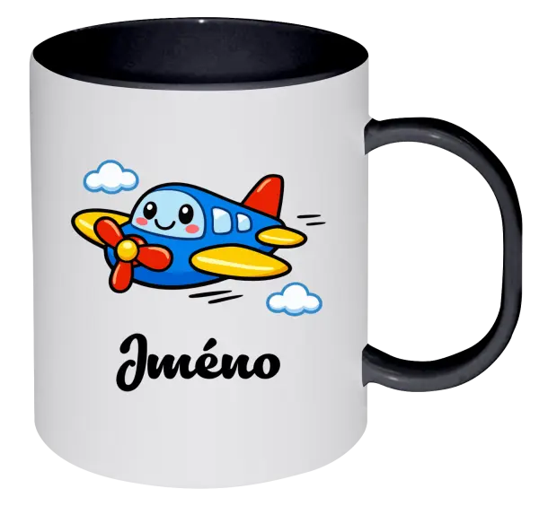 Plastový hrnek Letadlo se jménem
