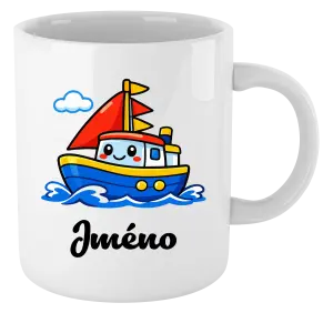Hrnek Lodička se jménem