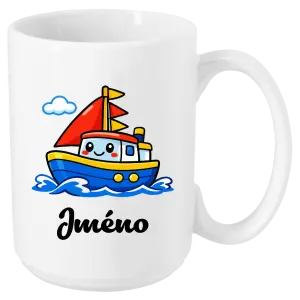 Hrnek Lodička se jménem