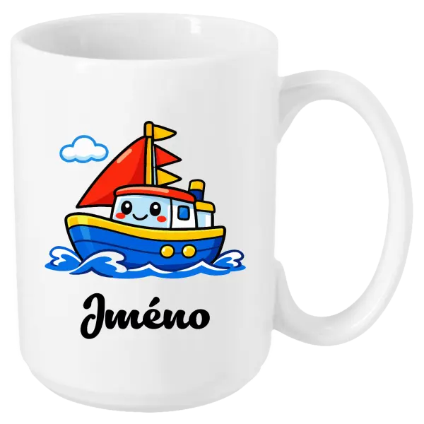 Hrnek Lodička se jménem