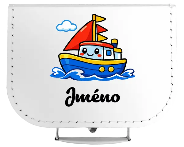 Kufřík Lodička se jménem