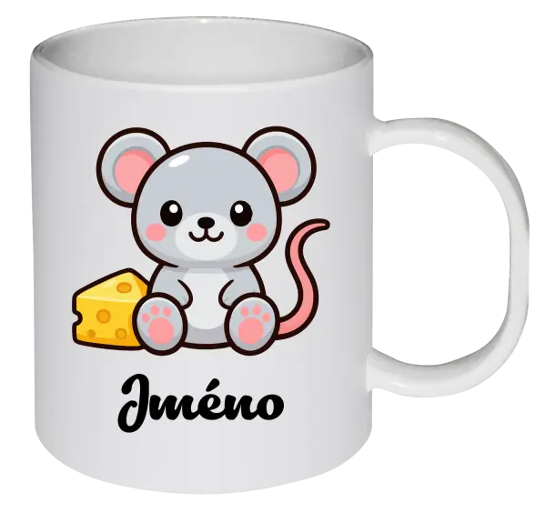 Plastový hrnek Myška se jménem
