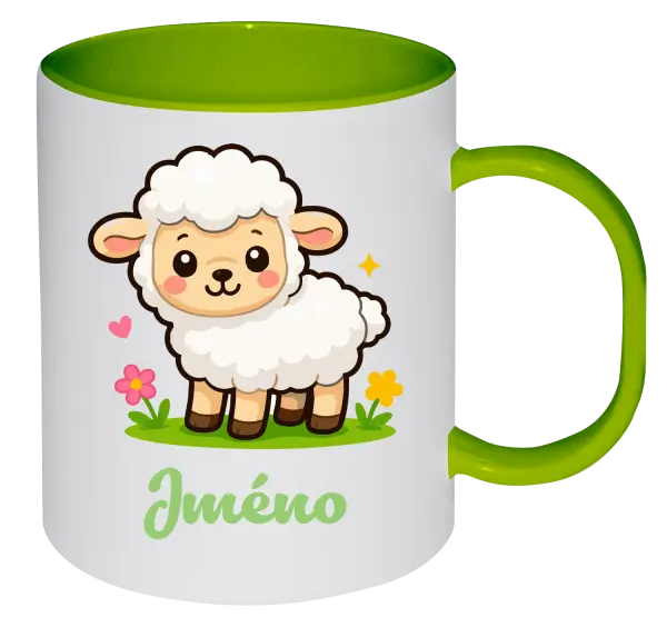 Plastový hrnek Ovečka se jménem