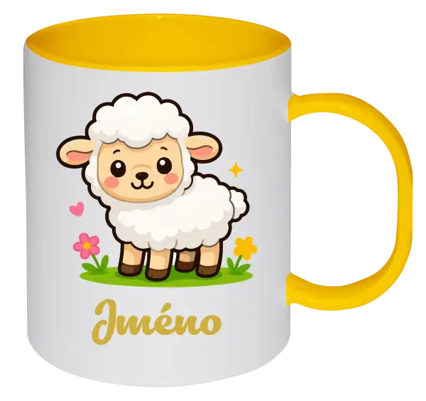 Plastový hrnek Ovečka se jménem