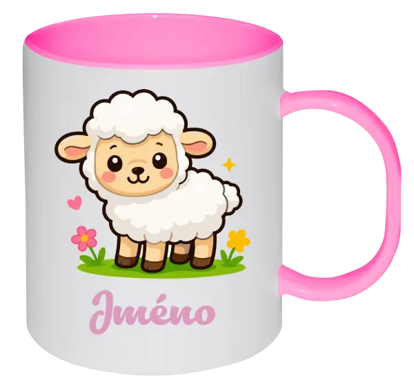 Plastový hrnek Ovečka se jménem