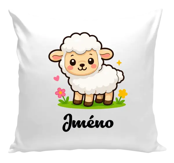 Polštář Ovečka se jménem