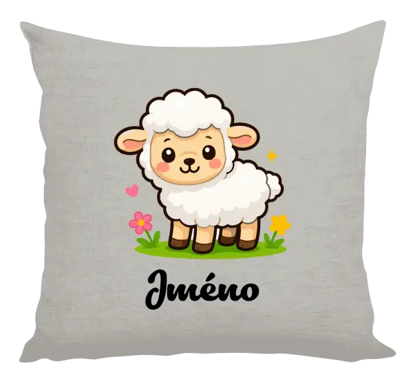 Polštář Ovečka se jménem