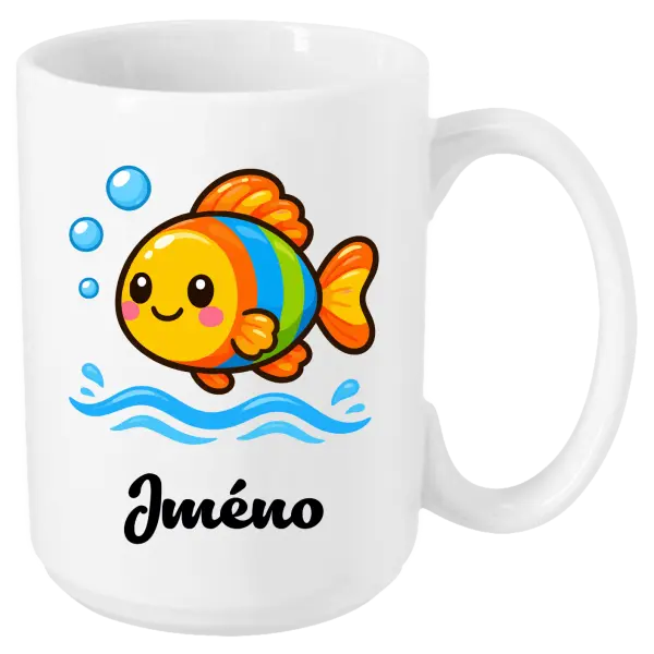 Hrnek Rybička se jménem