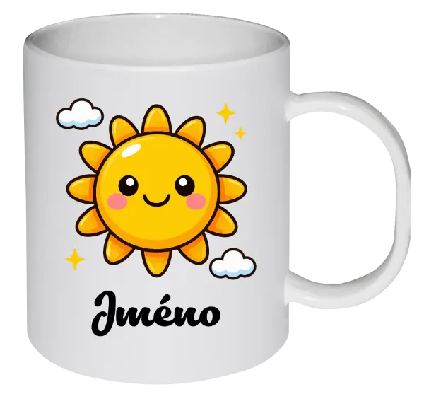 Plastový hrnek Sluníčko se jménem
