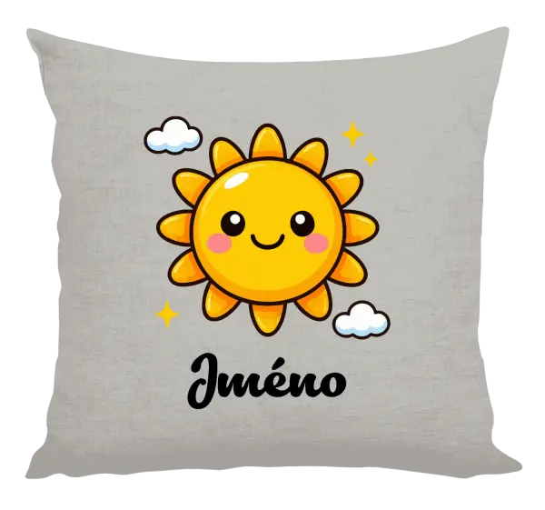 Polštář Sluníčko se jménem