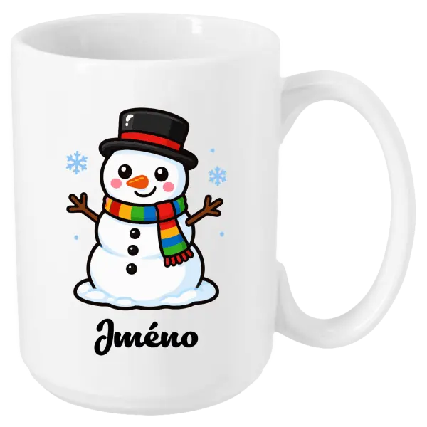 Hrnek Sněhulák se jménem