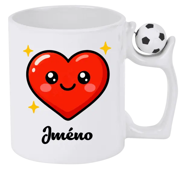 Hrnek Srdíčko se jménem