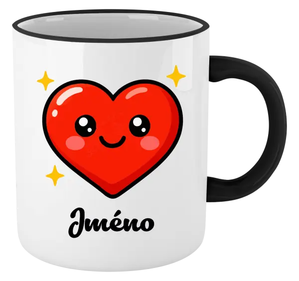 Hrnek Srdíčko se jménem