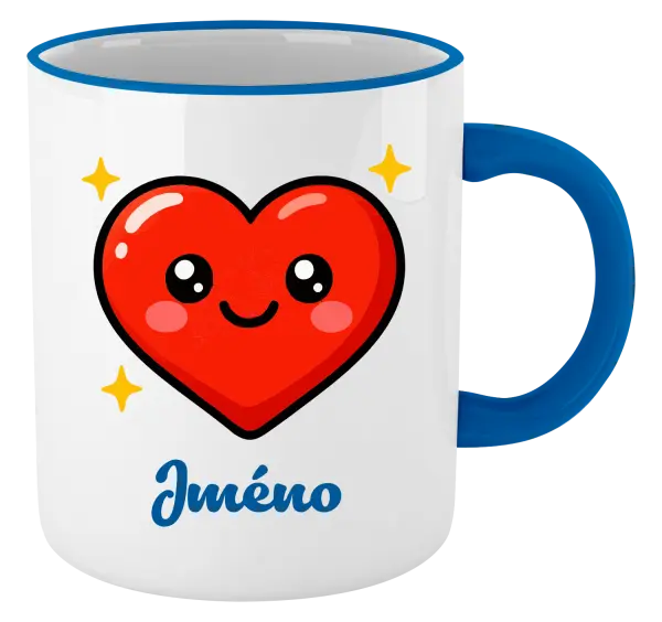 Hrnek Srdíčko se jménem